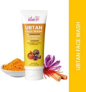 Iba Ubtan Facewash with Turmeric, Saffron & Sandalwood for Tan Removal & Glow For All Skin Types Face Wash