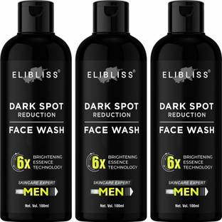 ELIBLISS Dark Spot Removal | Pore Cleansing Soap-Free  for Men Pack of 3 Face Wash