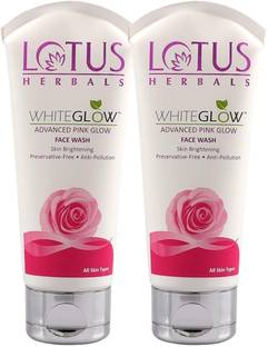 LOTUS HERBALS WhiteGlow Advanced Pink Glow Brightening _50gm ( Pack of 2 ) Face Wash