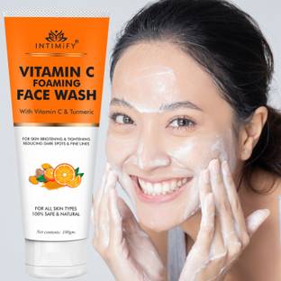 INTIMIFY Vitamin C Foaming , Skin Brightening, Anti Acne, Anti Ageing, Fairness Face Wash