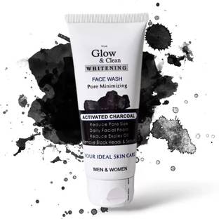 wryak Glow & Clean Whitening , Activated Charcoal, Pore Minimizing 100ml x 1 Face Wash