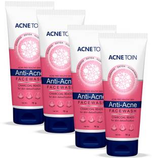 Leeford Anti-Acne with Charcoal Beads for Deep Cleanse | Fights & Prevents Acne Face Wash