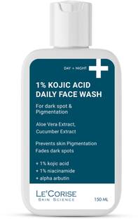 Le’Corise 1% Kojic Acid with Niacinamide & Alpha Arbutin For Dark Spots, Blemishes & Pigmentation Face Wash