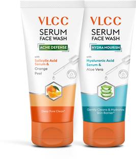 VLCC SalicylicAcid & Orange Peel SerumFacewash for Pores & Free Hyalu Acid & AloeVera Face Wash