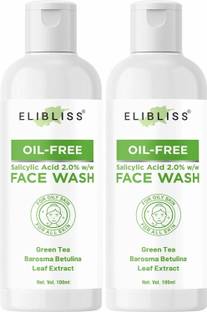 ELIBLISS Salicylic Acid with Green Tea and Leaf Extract  for Oil Free Skin Face Wash