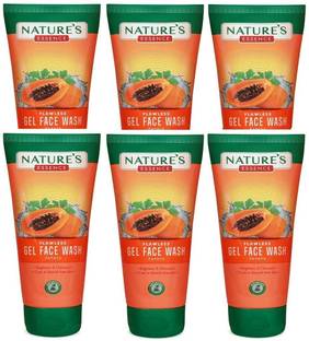 Nature's Essence Flawless Papaya Gel (Pack of 6) Face Wash
