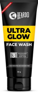 BEARDO Ultraglow10% Niacinamide, Vitamin C&Kojic Acid Brightened & Refreshing Skin Men Face Wash