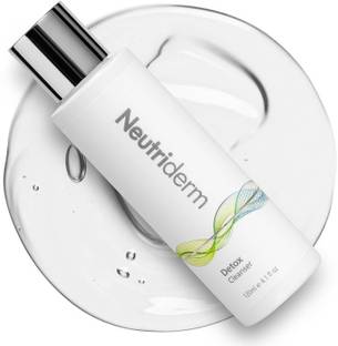 Neutriderm Detox Facial Cleanser, Gentle Exfoliating Face Cleanser with Glycolic Acid & Sodium PCA for Glowing Skin, Ultra Hydrating Facial Wash - Glycolic Acid  for Normal to Oily Skin Face Wash