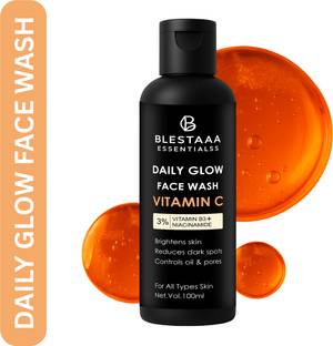blestaaa essentialss Vitamin C Glow & Nourish With Niacinamide & Vitamin E Men & Women All Skin Types  Face Wash