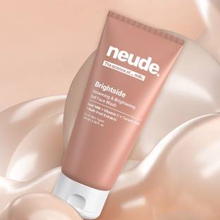 Neude Brightside Brightening Gel  with Vitamin C, Goat Milk & Tartaric Acid Face Wash