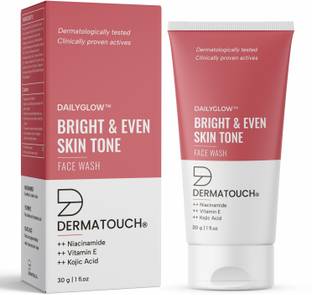 Dermatouch Bright & Even Tone  with Niacinamide, Vitamin E and Kojic Acid Face Wash