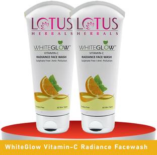 LOTUS HERBALS WhiteGlow Vitamin-C Radiance Facewash ( Pack of 2 ) (100gm * 2 ) Face Wash
