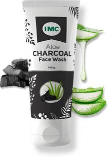 IMC Aloe Charcoal  | Prevents Pimples, Acne & Black Heads | Anti-Bacterial Face Wash