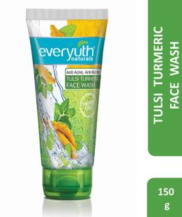 Everyuth Naturals Anti Acne,Anti Marks Tulsi Turmeric  Gentle Exfoliation&Blemish Control Face Wash