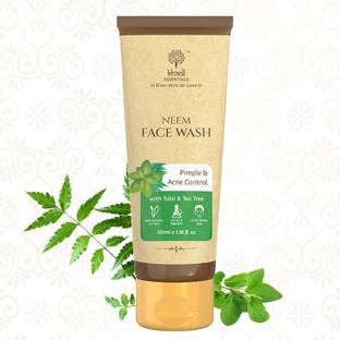 Khadi Essentials Neem  With Tulsi & Tea Tree Clears Acne & Pigmentation Balances Sebum Face Wash