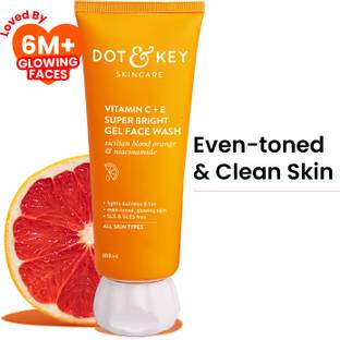 Dot & Key Vitamin C + E Super Bright Gel For Glowing And Brightening Skin |All Skin Types| Face Wash