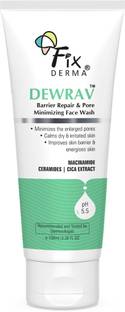Fixderma Dewrav Barrier Repair & Pore Minimizing Face wash - 2% Niacinamide & Ceramide Face Wash