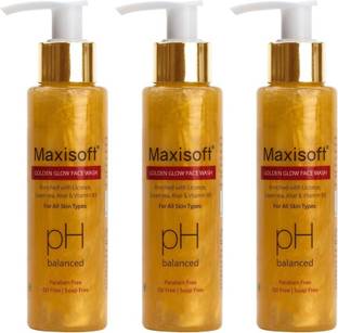 Maxisoft Golden Glow Face | Regain your Glow with Green Tea, Aloe Face Wash