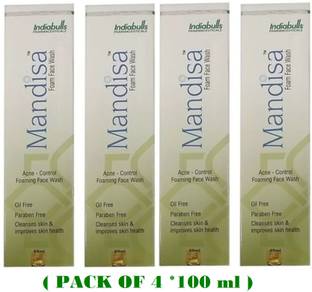 MANDISA Foam  (Pack of 4 * 100Ml) Face Wash
