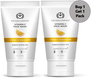 THE MAN COMPANY Vitamin C (1+1 Pack) For Clean & Bright Skin For Men Face Wash
