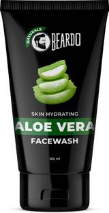 BEARDO Naturals Skin Hydrating Aloe Vera Facewash | Soothes, Hydrates & Heals | Gentle everyday formula | Suitable for all skin types | Eliminates Skin Dryness | Face Wash