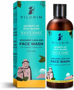 Pilgrim Volcanic Lava Ash  Cleanser | with Yugdugu & White Lotus | Korean K-Beauty | Gentle, Non Foaming & Sulfate Free | Unclog Pores | Fights Pollution & Acne | All Skin | Unisex Face Wash