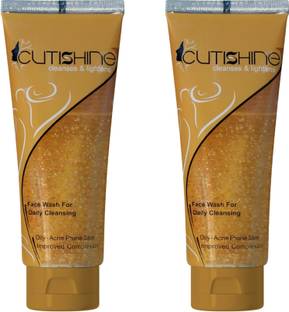 Cutishine with AHA & BHA for Gentle Exfoliation, Deep Cleansing Face Wash