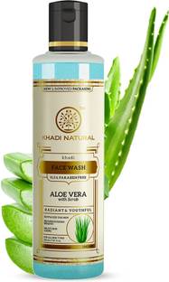 KHADI NATURAL Aloevera With Scrub (Sls & Paraben Free)  Face Wash