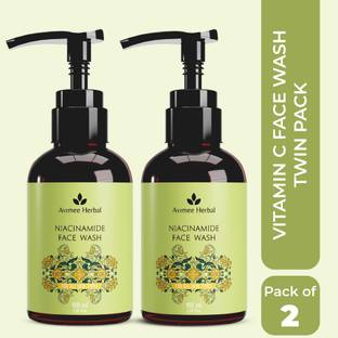 Avimee Herbal Niacinamide  | For Radiant and Glowing Skin | Pack of 2 Face Wash
