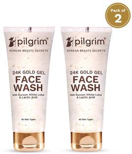 Pilgrim 24K Gold Radiance Gel  Enhances Glow & Reduce Dark Spot Pack of 2 Face Wash