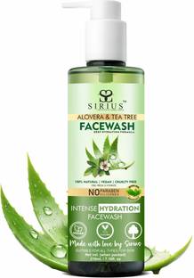 SIRIUS Alovera Facewash for skin Moisturizing & Refreshing | Prevent Acne & Pimples Face Wash