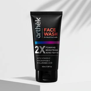 Arthek Arthék 2% Salicylic Acid Facewash | Anti-Acne, Oil-Control & Pore Cleansing | With Vitamin C & Hyaluronic Acid | Dermatologist Recommended Face Wash