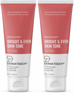 Dermatouch Bright & Even Tone  with Niacinamide, Vitamin E and Kojic Acid (PO2) Face Wash