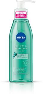 NIVEA Derma Skin Clear Wash Gel with Salicylic Acid & Niacinamide | For Clear Skin Face Wash