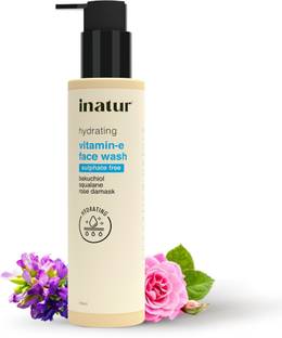 inatur Vitamin E For Hydrating Daily Cleanser For All Skin Types Face Wash