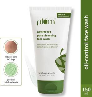 Plum Green Tea Pore Cleansing, Oil-control Gel  | For Oily, Acne-Prone Skin | Men and Women Face Wash