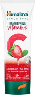 HIMALAYA Brightening Vitamin C Strawberry , Brightening Face Cleanser, Remove Dull Skin Face Wash