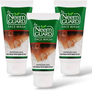 ZEE DRUGS Neem Guard  – Herbal Skin Cleanser with Neem Extract - 60g Each (Pack of 3) Face Wash