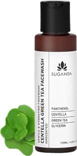 SUGANDA SKINCARE Suganda Centella Unscented Green Tea Facewash, Hydrating PH Balanced (120 ml) Face Wash