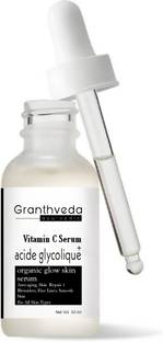GRANTHVEDA Face Serum, Increases Skin's Glow Instantly and Reduces Spots Overtime, Bright Complete Vitamin C Booster, 30 ml Face Wash