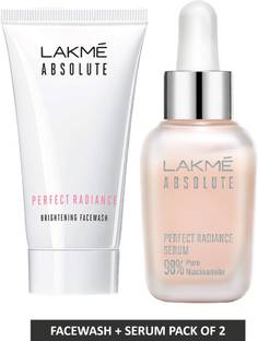 Lakme Absolute Perfect Radiance Intense Brightening Facewash and Serum Face Wash