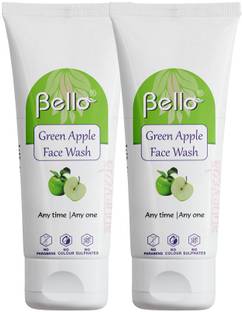 Bello Green Apple for Fresh Refreshment pack of 2 Face Wash