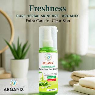 ARGANIX Skincare  – Pure Herbal Freshness with Aloe Vera, Neem & Tulsi Face Wash