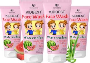 HealthBest Kidbest Facewash (100ml) for 3-13 Years Kids | Each 100ml (Pack of 4) Face Wash