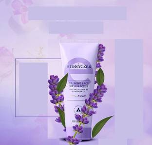 Oriflame ESSENTIALS Calming  Scrub with Pro-Vitamin B5 & Lavender Oil Face Wash