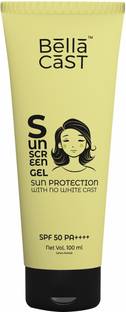 BellaCast Sunscreen - SPF 50 PA+++ Vitamin C Sunscreen with No Harsh Chemicals & Soap, Paraben Free