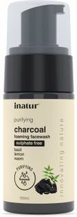 inatur Charcoal Gentle Foaming For Purifying Skin & Acne Control Face Wash