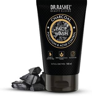 DR.RASHEL CHARCOAL FACE WASH FOR MEN THAT CONTROLS POLLUTION & ACNE PARABEN FREE Face Wash