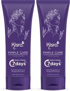 KISRA Pimple Care with Tea Tree & Neem | Remove Acne, Pimples & Dark Spots Face Wash
