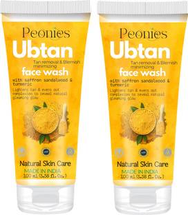 Peonies Ubtan Natural  with Turmeric & Saffron Face Wash